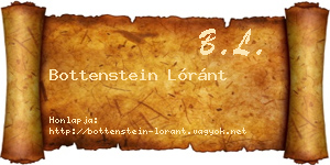 Bottenstein Lóránt névjegykártya
